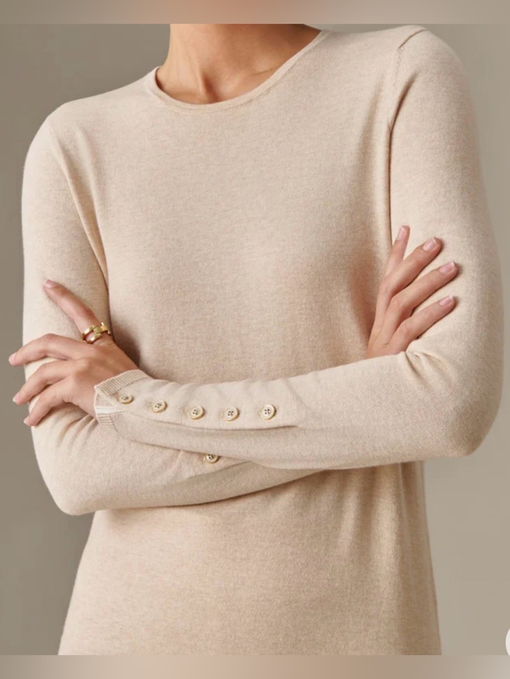 J. McLaughlin Cream Janey Sweater ~ Women’s 2XL ~ Classic and Contemporary
